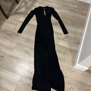 Skims Black Maxi Dress